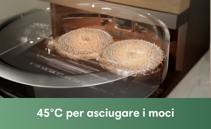 45°C per asciugare i moci